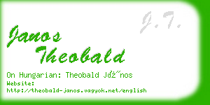 janos theobald business card